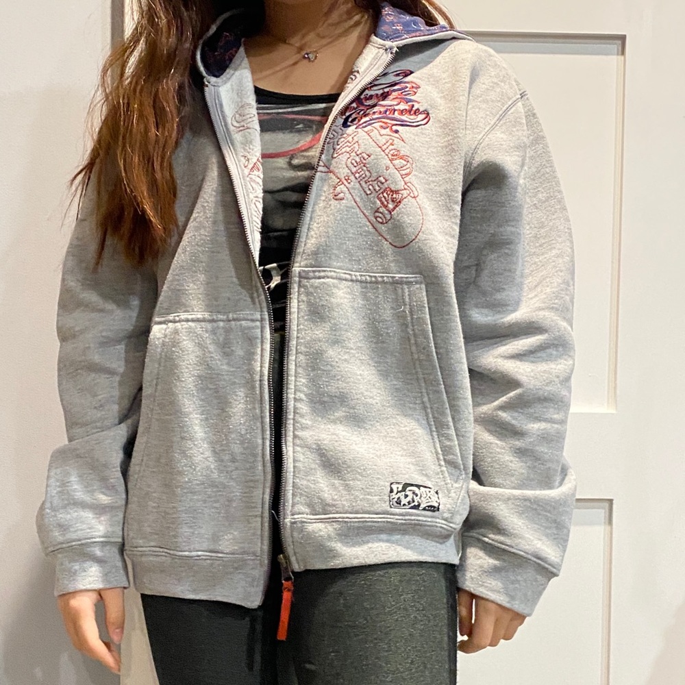 Grey Extreme Zone sweater with details